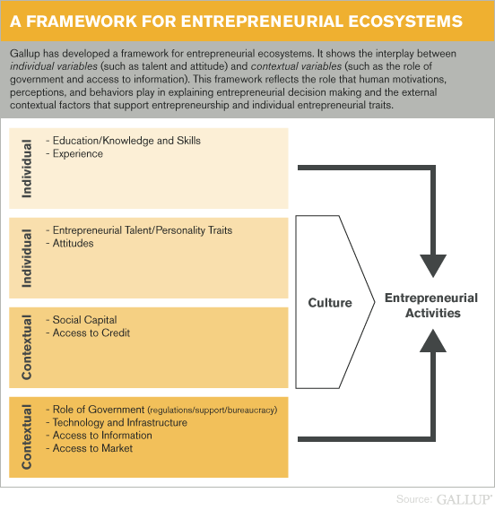 A Framework for Entrepreneurial Ecosystems