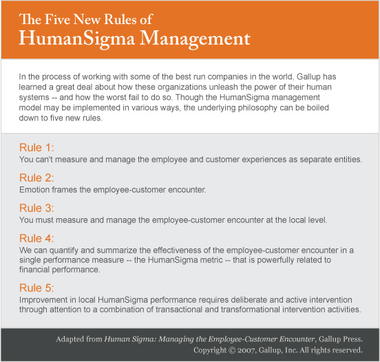 The Five New Rules of HumanSigma Management