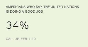 Snapshot: A Third in U.S. Say United Nations Doing a Good Job