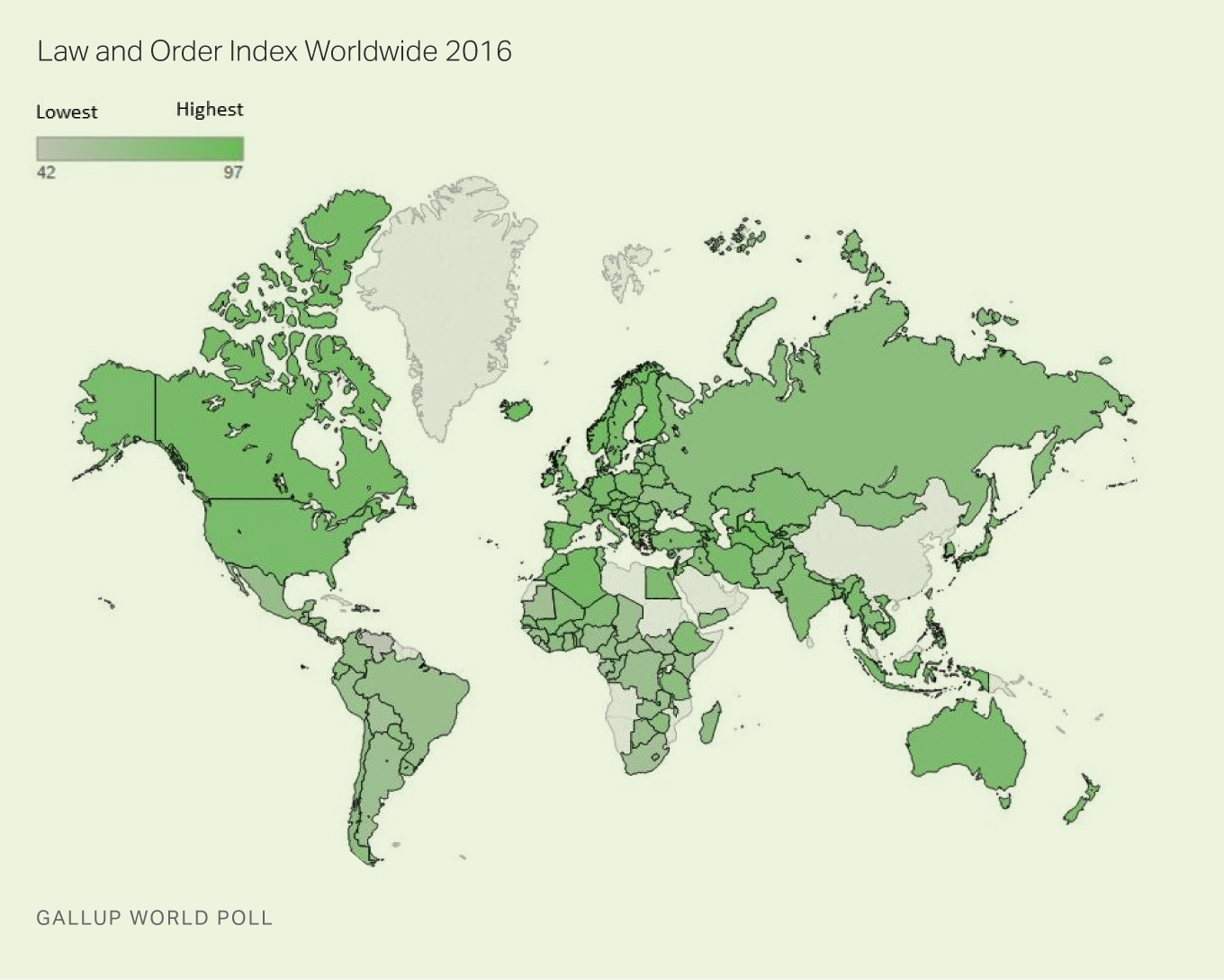 Law and Order Index Worldwide 2016