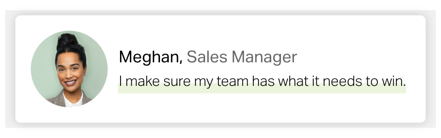 Happy sales manager.