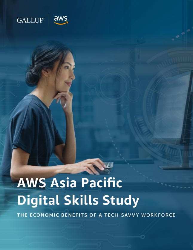 AWS-Gallup Asia Pacific Digital Skills Study report cover