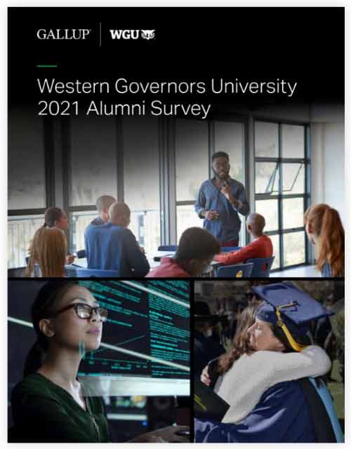 Cover of the Western Governors University 2021 Alumni Survey