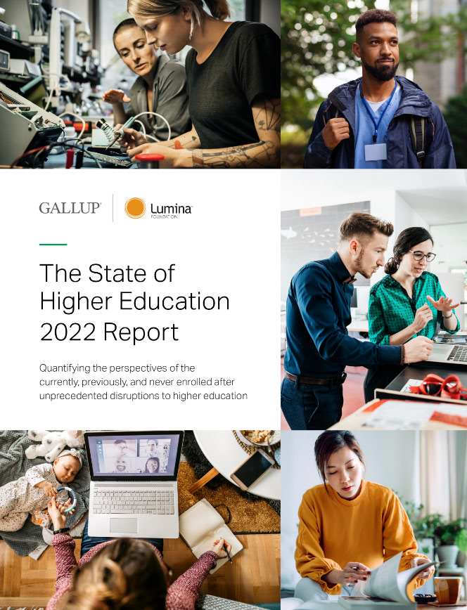 Cover image of The State of Higher Education 2022 Report