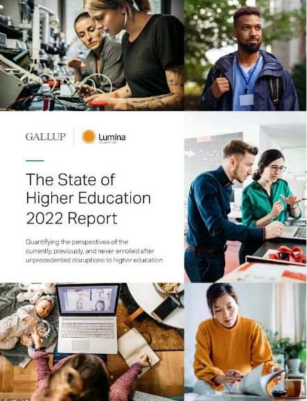 Cover of The State of Higher Education 2022 Report