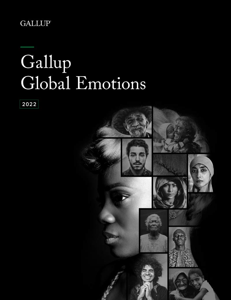 Report front cover of Gallup Global emotions.