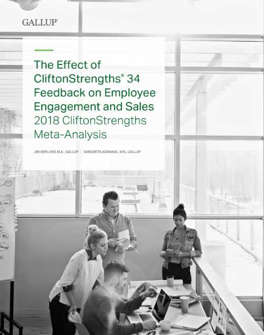 The Effect of CliftonStrengths 34 Feedback on Employee Engagement and Sales report cover