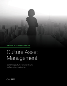 The cover of Gallup's Culture Asset Management perspective paper.