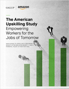 Cover of Gallup and Amazon's 'The American Upskilling Study' Report