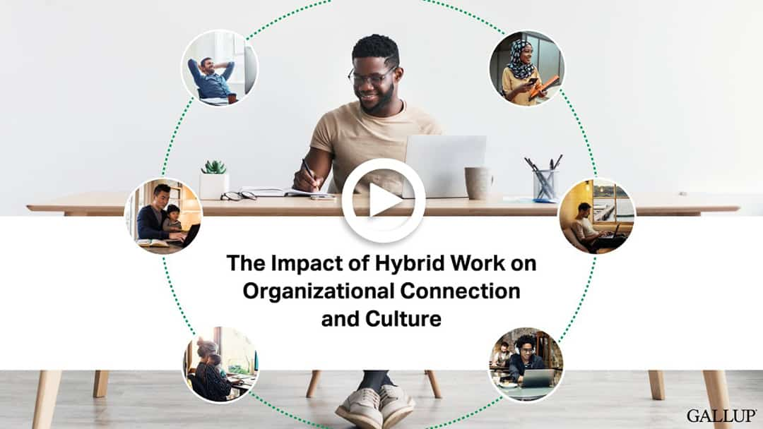 Video Thumbnail: Links to Youtube Video on the impact of hybrid work