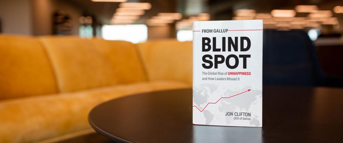 Cover of Blind Spot, a new book from Jon Clifton, CEO of Gallup.