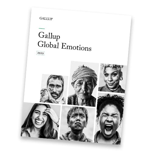 Cover of the 2023 Gallup Global Emotions Report