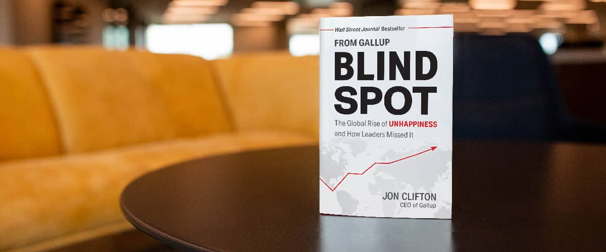 Cover of Blind Spot, a new book from Jon Clifton, CEO of Gallup.