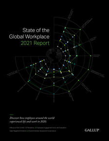 The cover of Gallup's State of the Global Workplace 2021 Report