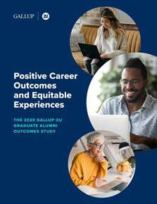 Positive Career Outcomes and Equitable Experiences Gallup Report Cover Image