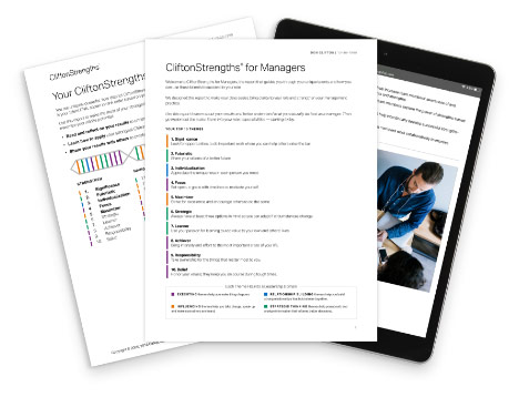 CliftonStrengths for Managers report bundle