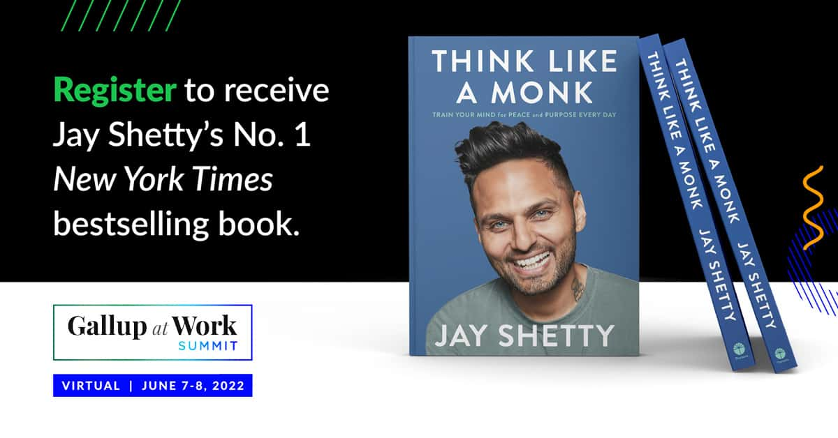 Register to receive Jay Shetty's Number One New York Times bestselling Book