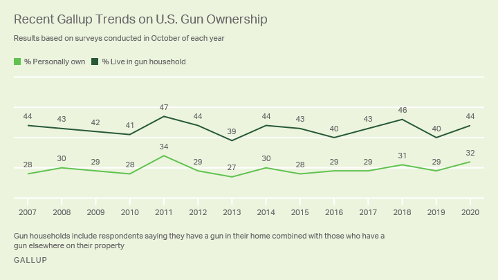 3% of Americans own half the country's 265 million guns
