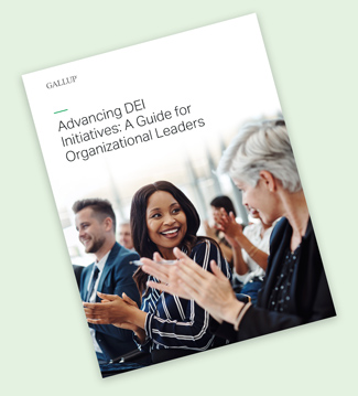 Cover of The Advancing DEI Initiatives: A Guide for Organizational Leaders Report.